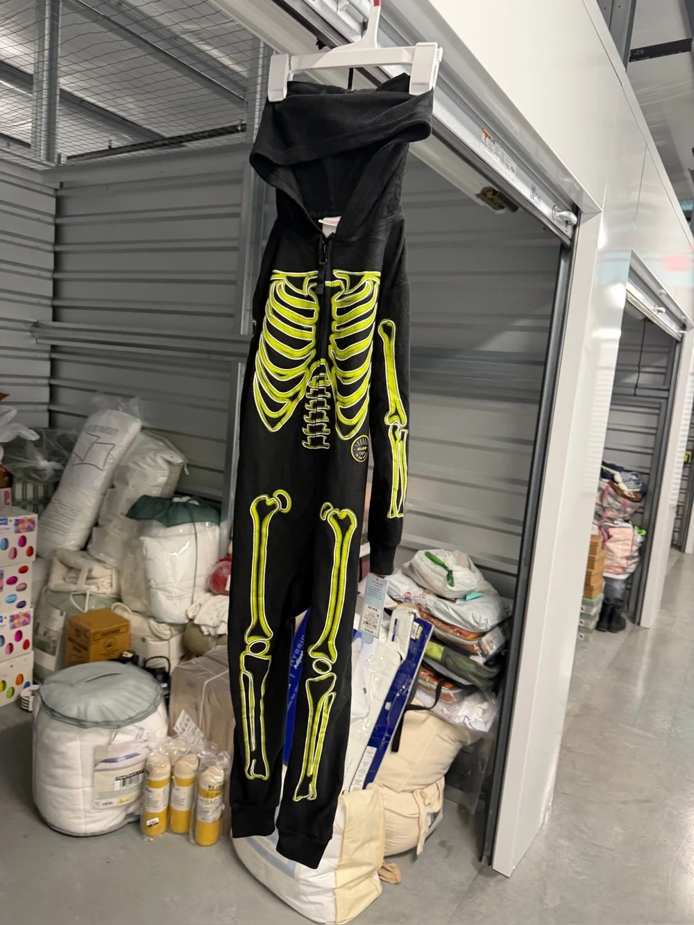 Cat and Jack extra small 4/5 skeleton Halloween costume one piece new with tags